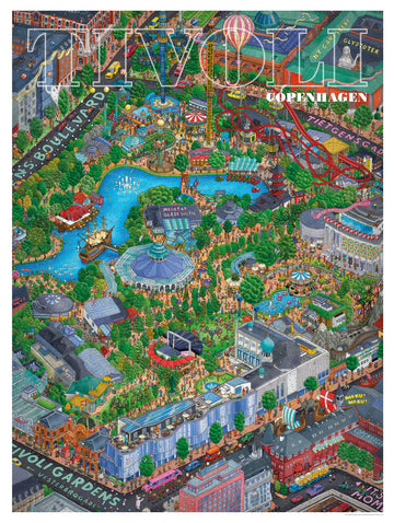 Foldekort - Tivoli (IC4-plakat)
