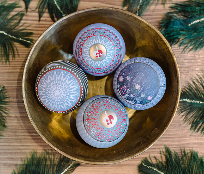 Tivoli Christmas Baubles - Pastel