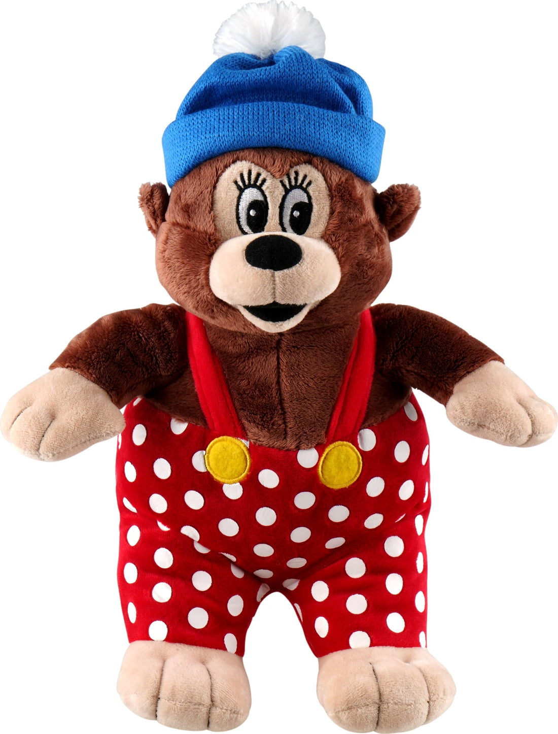 Rasmus Klump bamse fra Barbo Toys med klassisk design, blød plys og de ikoniske røde bukser med hvide prikker.