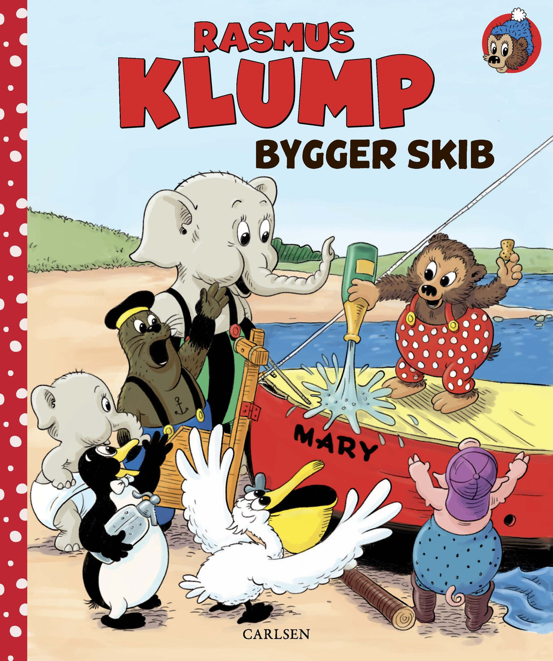 Rasmus Klump bygger skib, klassisk børnebog om Rasmus Klump og vennernes arbejde med at bygge skibet Mary før deres første store eventyr.