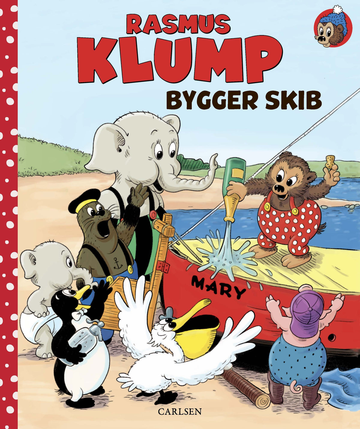 Rasmus Klump bygger skib, klassisk børnebog om Rasmus Klump og vennernes arbejde med at bygge skibet Mary før deres første store eventyr.