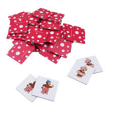 Rasmus Klump Memo memory game with illustrated matching cards featuring Rasmus Klump and friends. Educational children's game that helps develop memory, concentration, and observation skills.