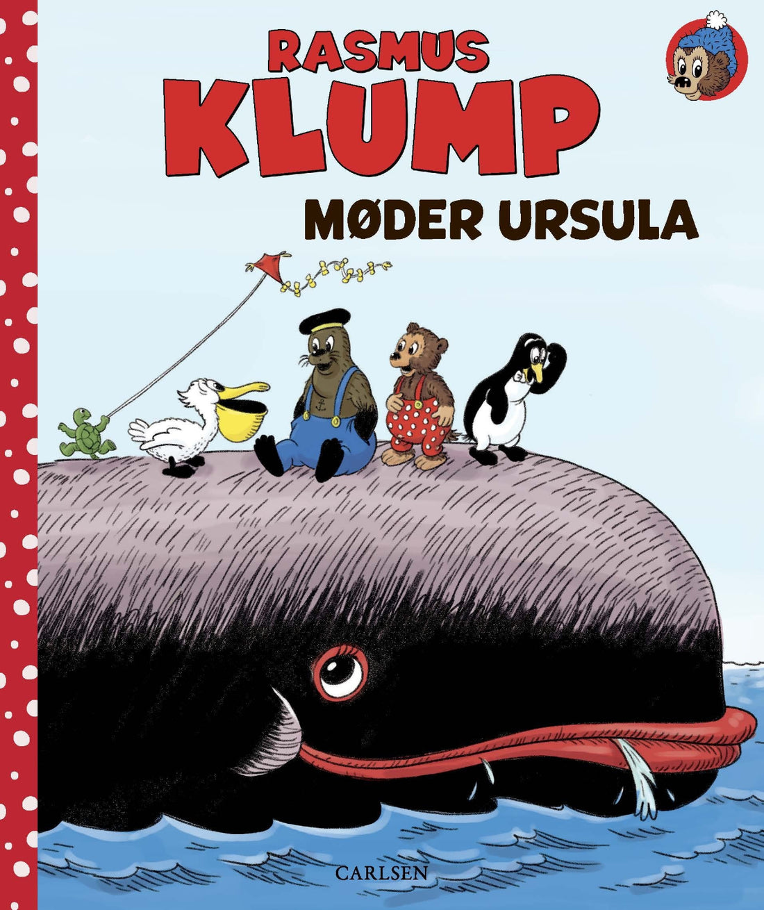 Rasmus Klump møder Ursula, eventyrbog for børn med Rasmus Klump og vennerne på en hval under deres rejse mod Sydhavsøerne.