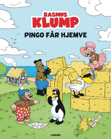 Børnebogen Rasmus Klump Pingo får hjemve med de populære figurer fra Rasmus Klump-universet, en hyggelig fortælling om venskab, hjemve og sammenhold for børn