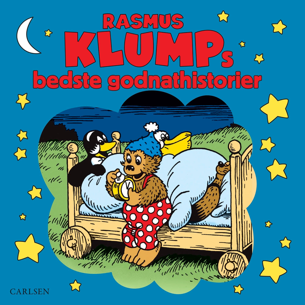 Rasmus Klumps bedste godnathistorier, hyggelig godnatbog for børn med klassiske fortællinger om Rasmus Klump og vennerne.