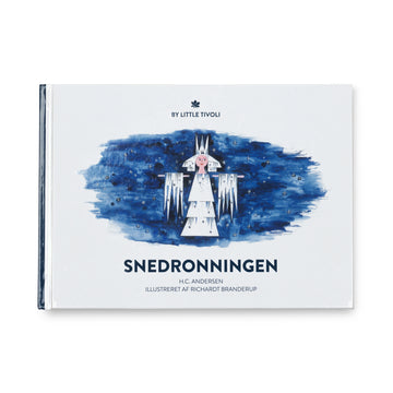 Snedronningen af H.C. Andersen, illustreret af Richardt Branderup for By Little Tivoli, med eventyrlig forside i blå vinterfarver.