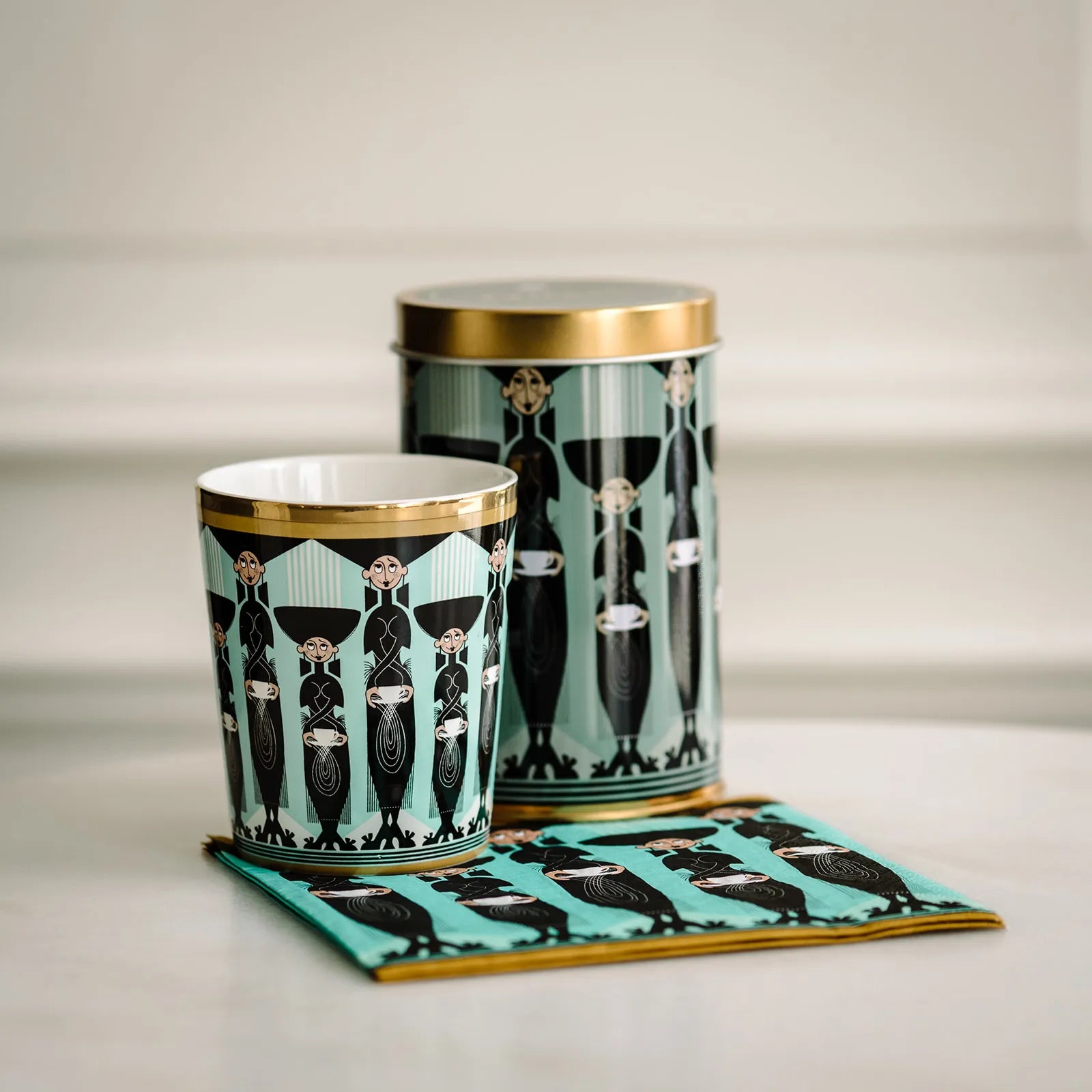 Servietter - Kaffedamer
